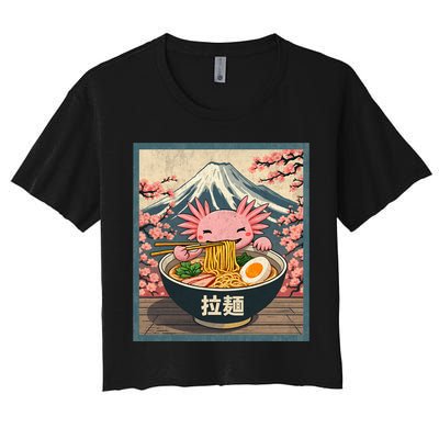 Axolotl Ramen Anime  Crop Top