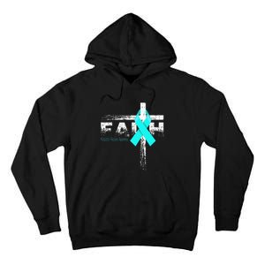 Addiction Recovery Awareness Christian Faith & Cross Tall Hoodie