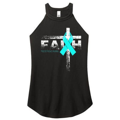 Addiction Recovery Awareness Christian Faith & Cross Women’s Perfect Tri Rocker Tank