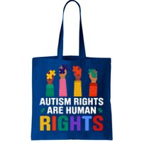 Autism Rights Are Hu Rights Autism Awareness Acceptance Gift Tote Bag