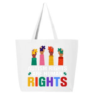 Autism Rights Are Hu Rights Autism Awareness Acceptance Gift 25L Jumbo Tote