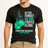 Addiction Recovery Awareness Month Gloves Teal Ribbon Cooling Performance Crew T-Shirt