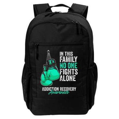 Addiction Recovery Awareness Month Gloves Teal Ribbon Backpack