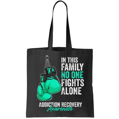 Addiction Recovery Awareness Month Gloves Teal Ribbon Bag