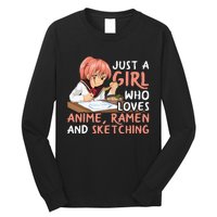 Anime Ra and Sketching A Japan Lover's Dream Long Sleeve Shirt