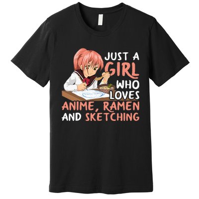 Anime Ra and Sketching A Japan Lover's Dream Premium T-Shirt