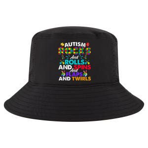 Autism Rocks And Rolls Funny Autism Awareness Month Cool Comfort Performance Bucket Hat