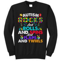 Autism Rocks And Rolls Funny Autism Awareness Month Sweatshirt