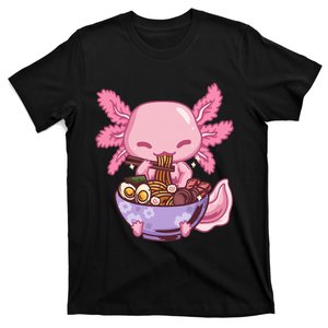 Axolotl Ramen Anime Kawaii Eating T-Shirt