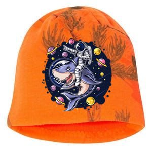 Astronauts Ride A Shark In Space ( Galaxy ) With The Planets Kati - Camo Knit Beanie