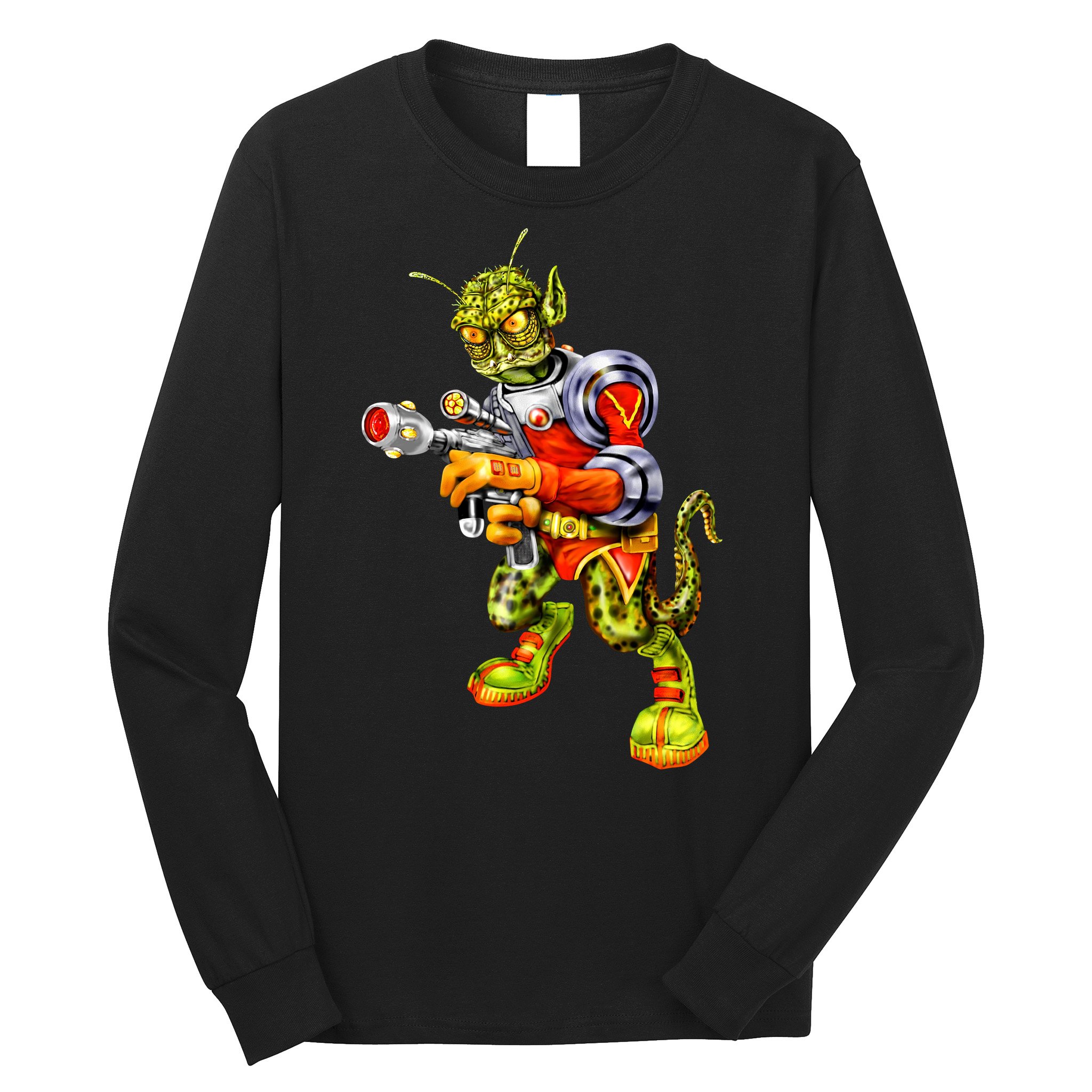 Alien Reptilian Long Sleeve Shirt