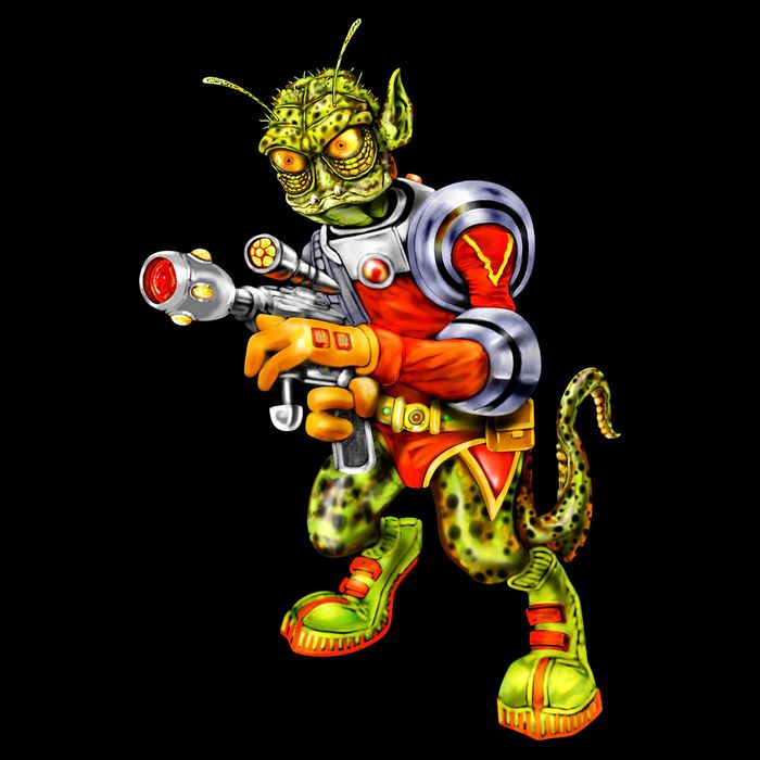 Alien Reptilian Tank Top