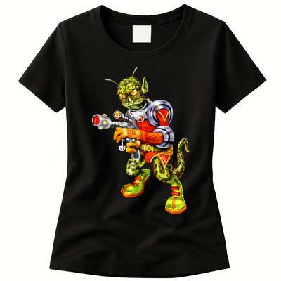 Alien Reptilian Womens T-Shirt