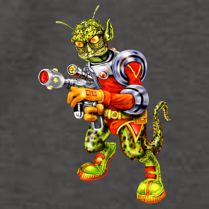 Alien Reptilian Vector Backpack
