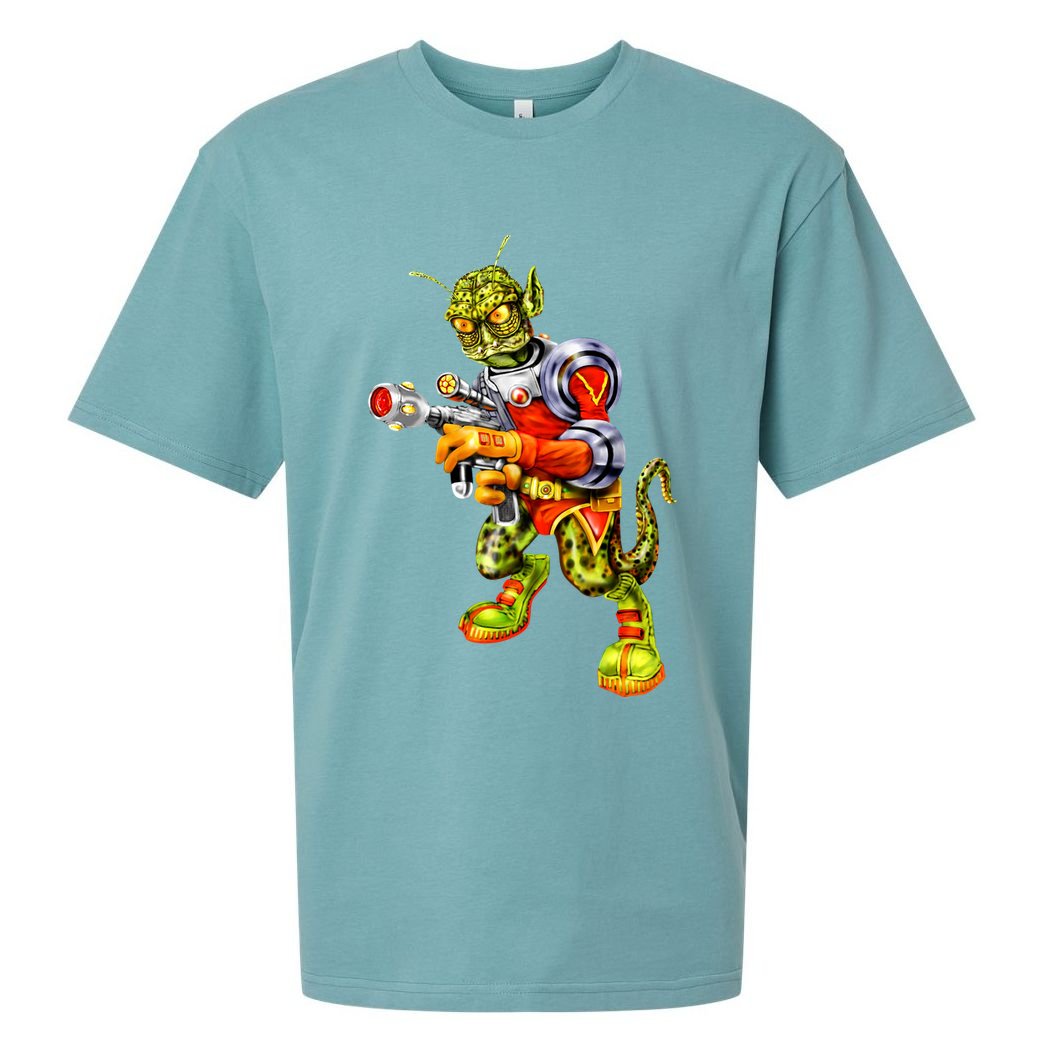 Alien Reptilian Sueded Cloud Jersey T-Shirt