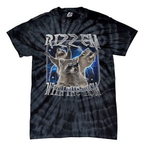 Autistic Racoon Autism Meme Funny Rizz Em With The Tism Tie-Dye T-Shirt