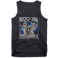 Autistic Racoon Autism Meme Funny Rizz Em With The Tism Tank Top