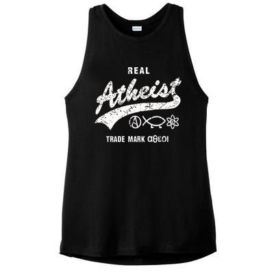 Atheistdad Real Atheist Trade Mark Ladies PosiCharge Tri-Blend Wicking Tank