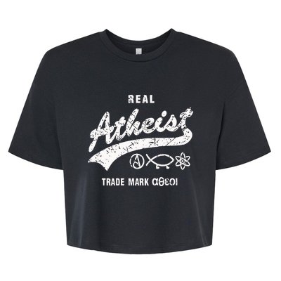 Atheistdad Real Atheist Trade Mark Bella+Canvas Jersey Crop Tee