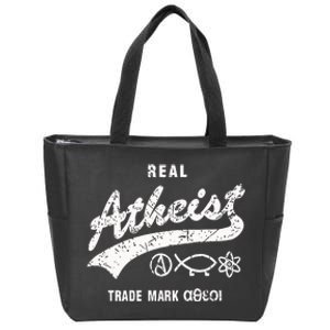 Atheistdad Real Atheist Trade Mark Zip Tote Bag