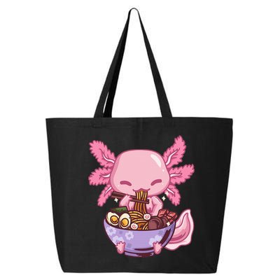 Axolotl Ramen Anime Kawaii Eating 25L Jumbo Tote