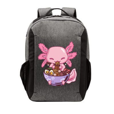 Axolotl Ramen Anime Kawaii Eating Vector Backpack