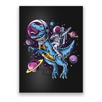 Astronaut Riding A Dinosaur In Space Poster