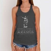 Ancient Rome Always Be Yourself Unless You Can Be Augustus Women's Knotted Racerback Tank