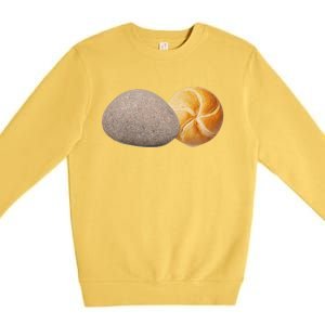 A Rock And A Roll ItS A Rock And A Roll Pictogram Premium Crewneck Sweatshirt