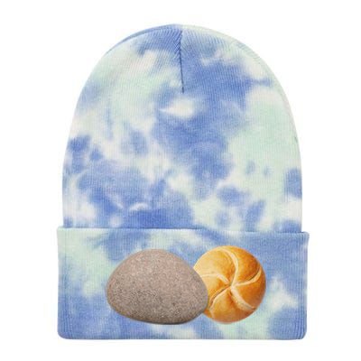 A Rock And A Roll ItS A Rock And A Roll Pictogram Tie Dye 12in Knit Beanie