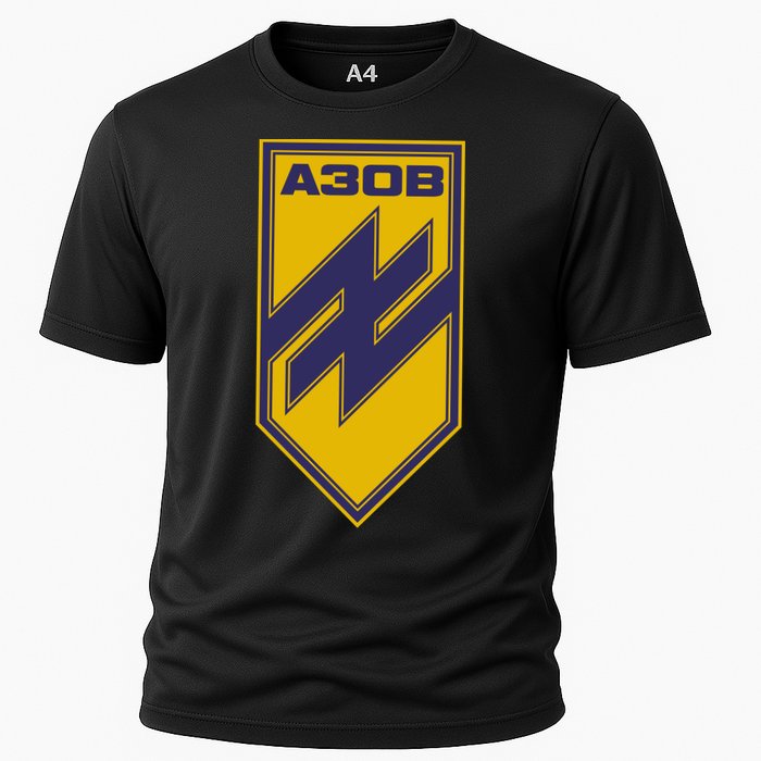 Azov Regiment A30B Azov Battalion Ukraine Cooling Performance Crew T-Shirt