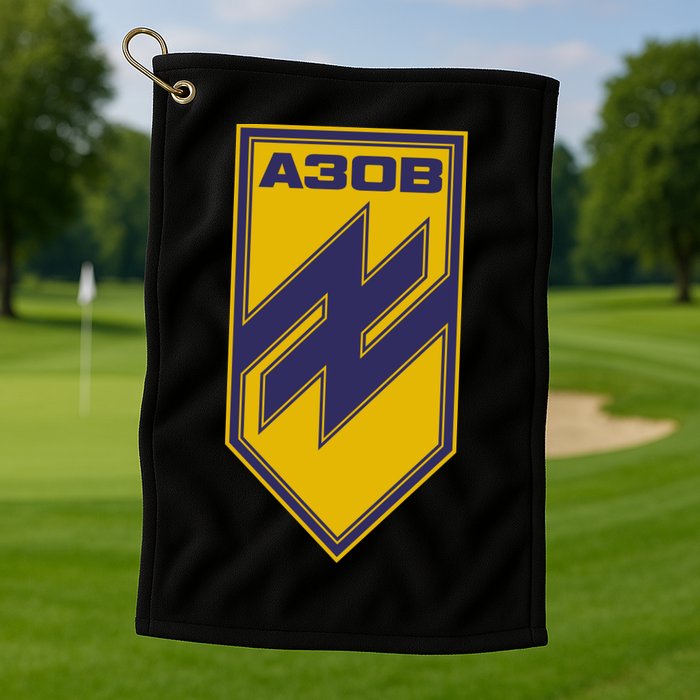 Azov Regiment A30B Azov Battalion Ukraine Golf Towel
