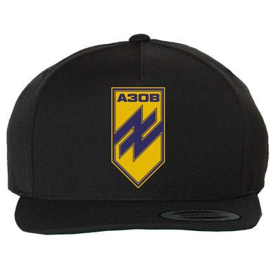 Azov Regiment A30B Azov Battalion Ukraine Wool Snapback Cap