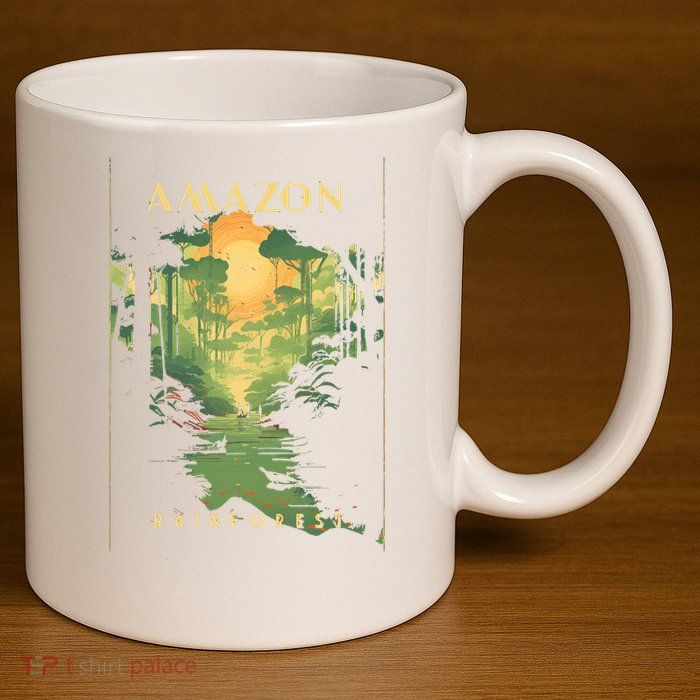 Amazon Rainforest 11oz C Handle Ceramic Mug