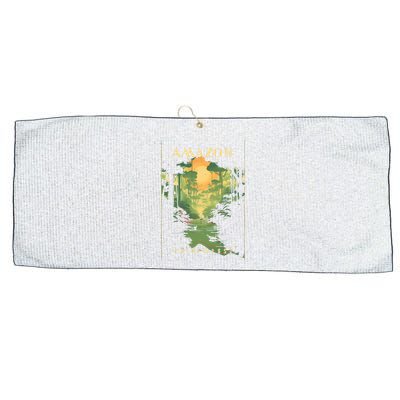 Amazon Rainforest Large Microfiber Waffle Golf Towel