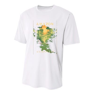 Amazon Rainforest Youth Performance Sprint T-Shirt