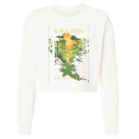 Amazon Rainforest Cropped Pullover Crew
