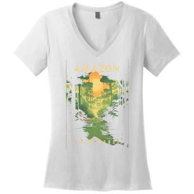 Amazon Rainforest Women's V-Neck T-Shirt