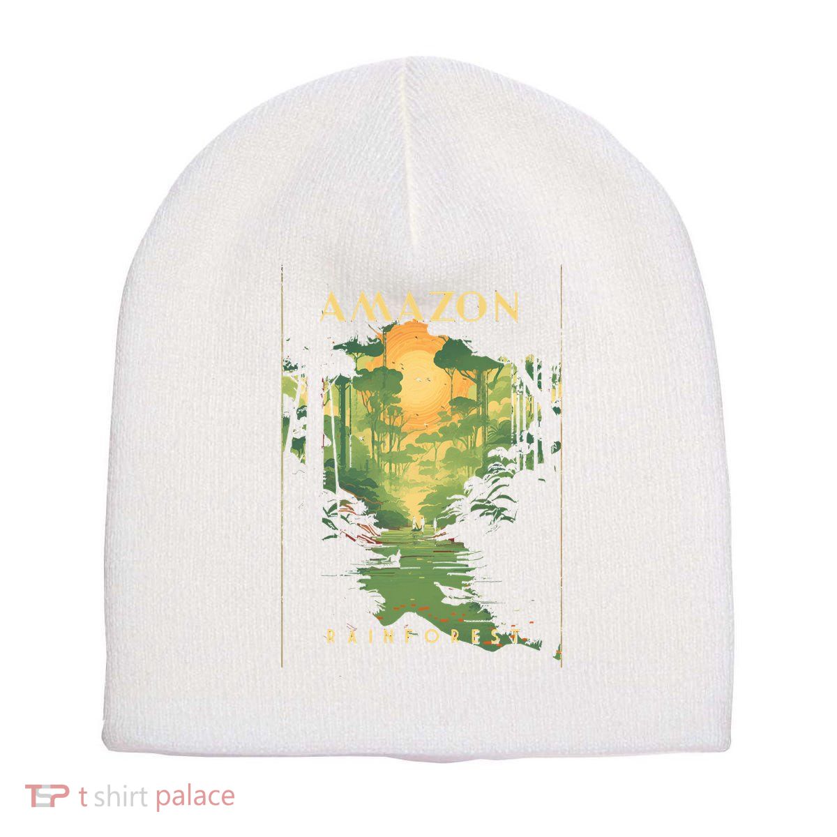 Amazon Rainforest Short Acrylic Beanie