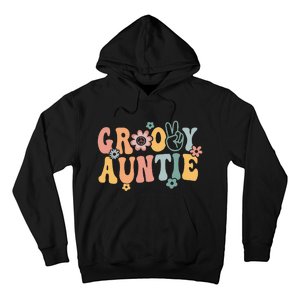 Auntie Retro Aunt Matching Family Hoodie