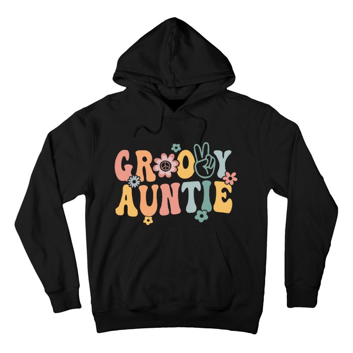 Auntie Retro Aunt Matching Family Hoodie