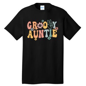 Auntie Retro Aunt Matching Family Tall T-Shirt