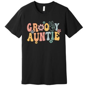 Auntie Retro Aunt Matching Family Premium T-Shirt