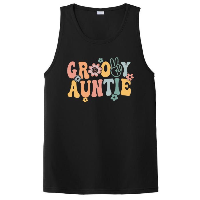 Auntie Retro Aunt Matching Family PosiCharge Competitor Tank