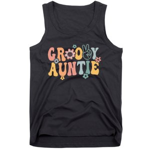 Auntie Retro Aunt Matching Family Tank Top