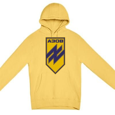 Azov Regiment A30B Azov Battalion Ukraine Premium Pullover Hoodie