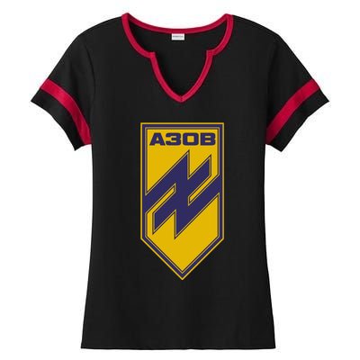 Azov Regiment A30B Azov Battalion Ukraine Ladies Halftime Notch Neck Tee