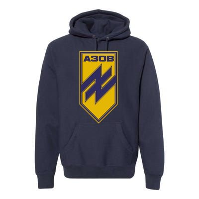 Azov Regiment A30B Azov Battalion Ukraine Premium Hoodie