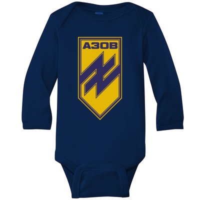 Azov Regiment A30B Azov Battalion Ukraine Baby Long Sleeve Bodysuit