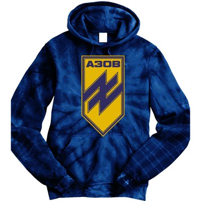 Azov Regiment A30B Azov Battalion Ukraine Tie Dye Hoodie